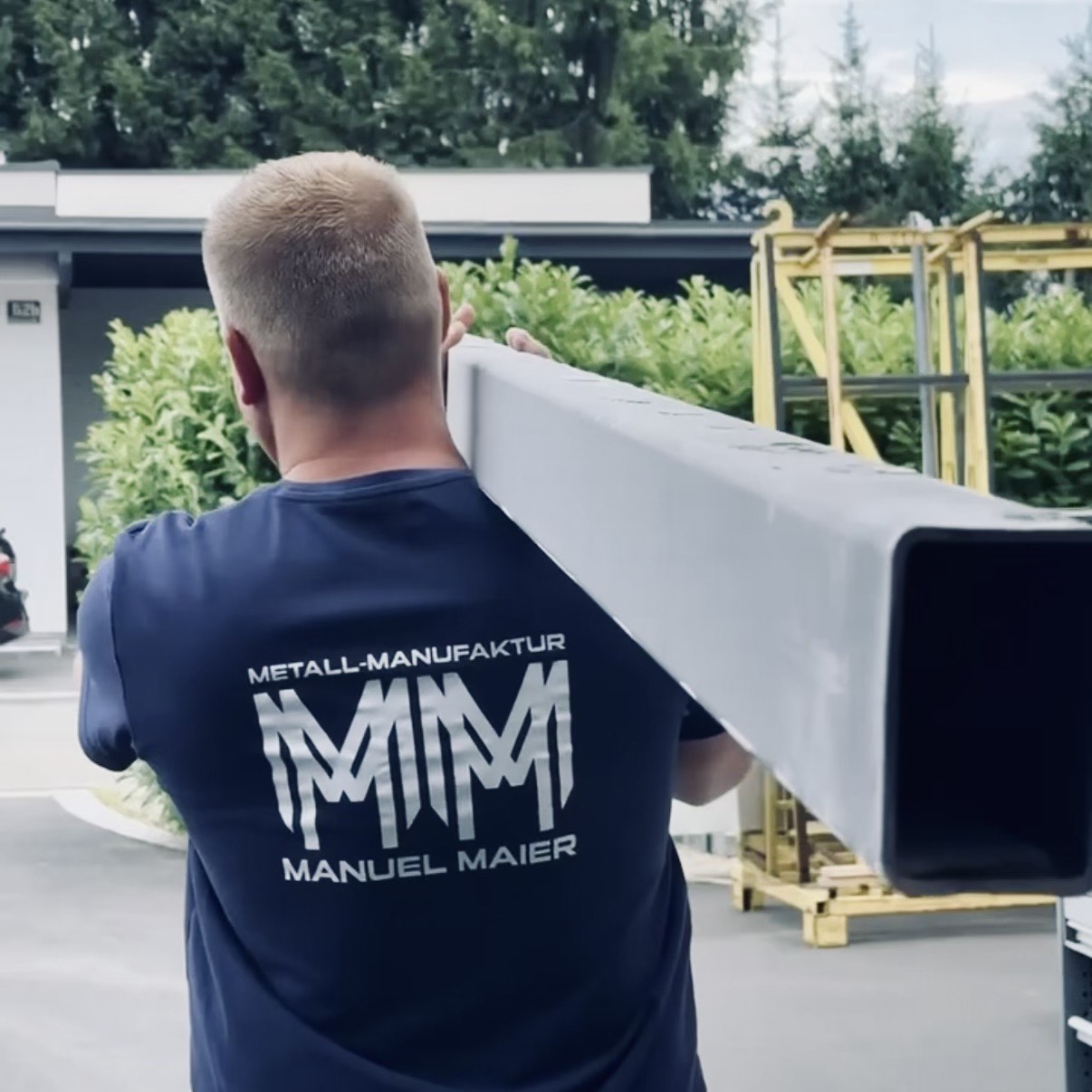 Manuel Maier bei der Arbeit